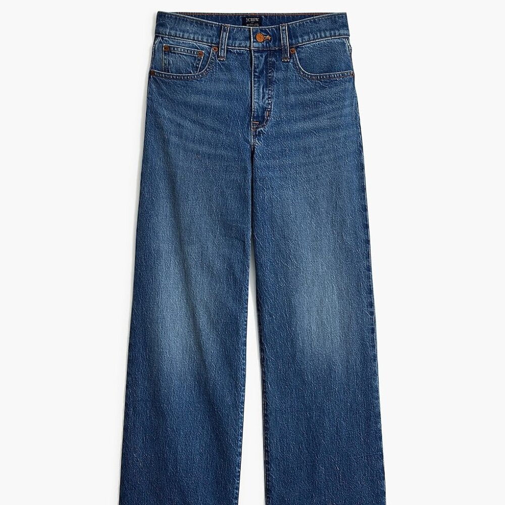 J Crew JCrew Petite Wide Leg Cropped Jean - Size 26 26P Petite BNWT New